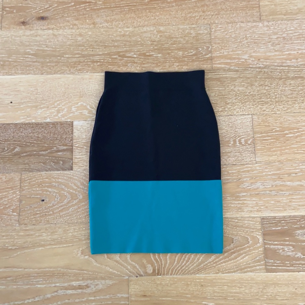 BCBG Bodycon Color Block Pencil Skirt